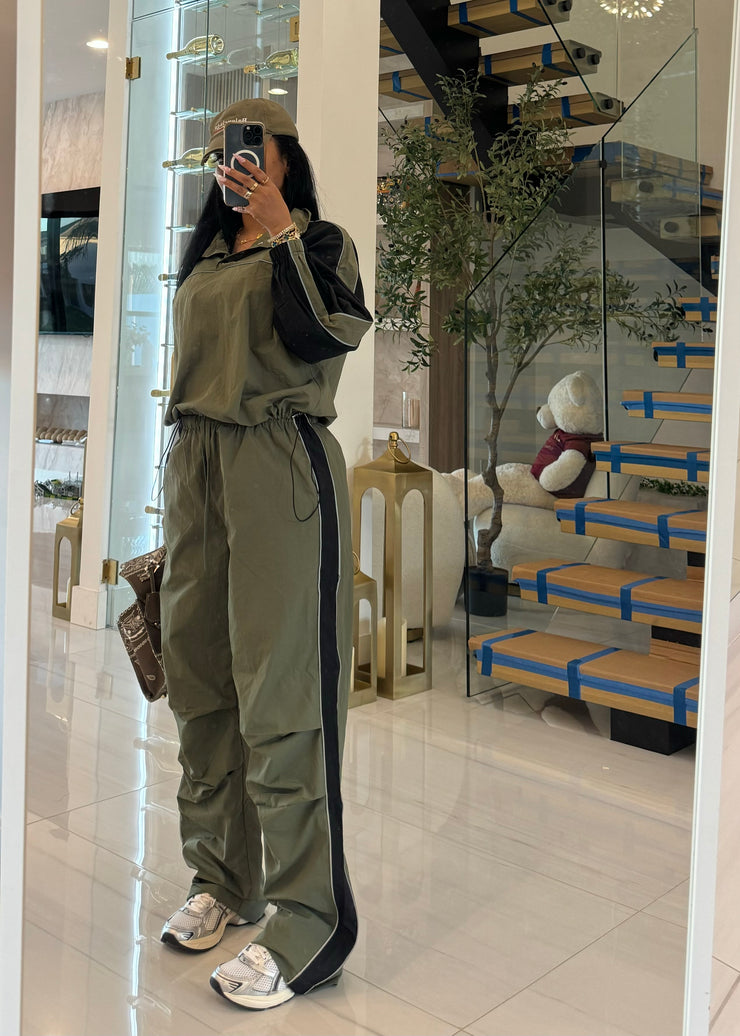 On the Go Olive tracksuit