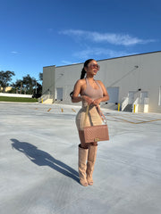 Ombré Aura halter dress