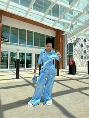 Silk Denim Dream pant set
