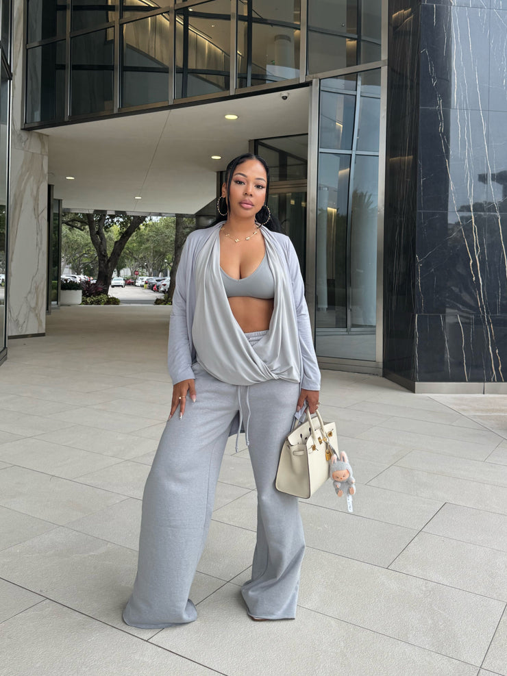 Elevated Essentials Elegance Top & Soft Sweats set