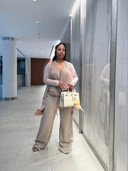 Elevated Essentials Elegance Top & Soft Sweats set