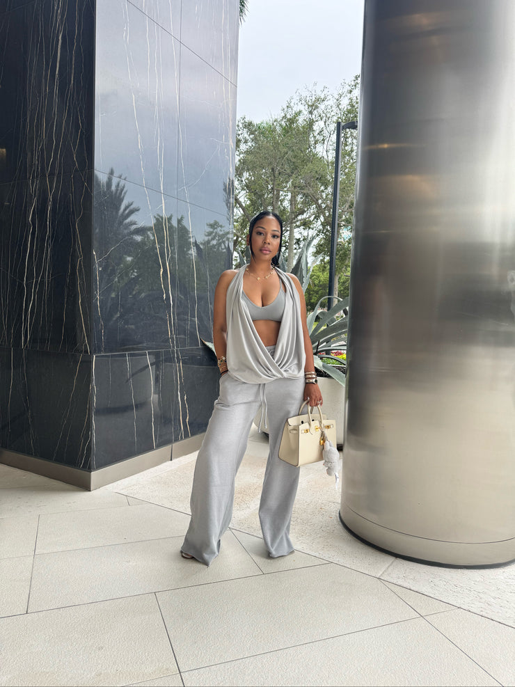 Elevated Essentials Elegance Top & Soft Sweats set