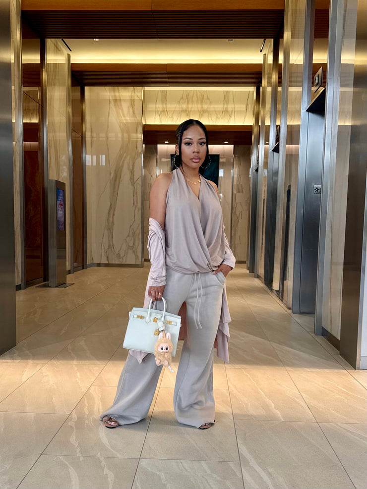 Elevated Essentials Elegance Top & Soft Sweats set