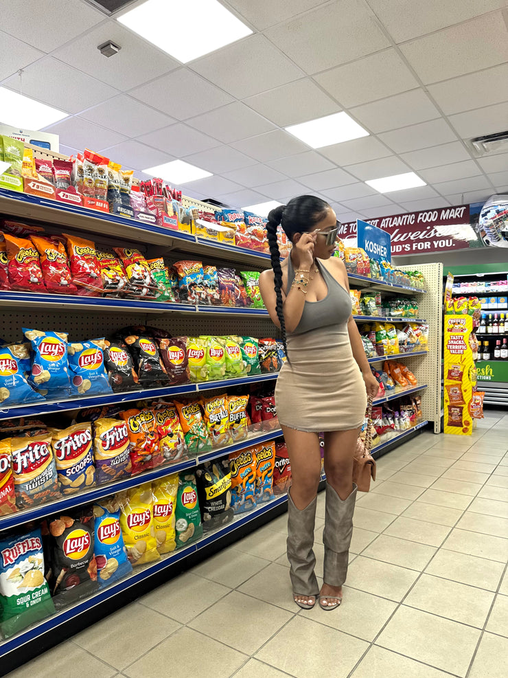 Ombré Aura halter dress