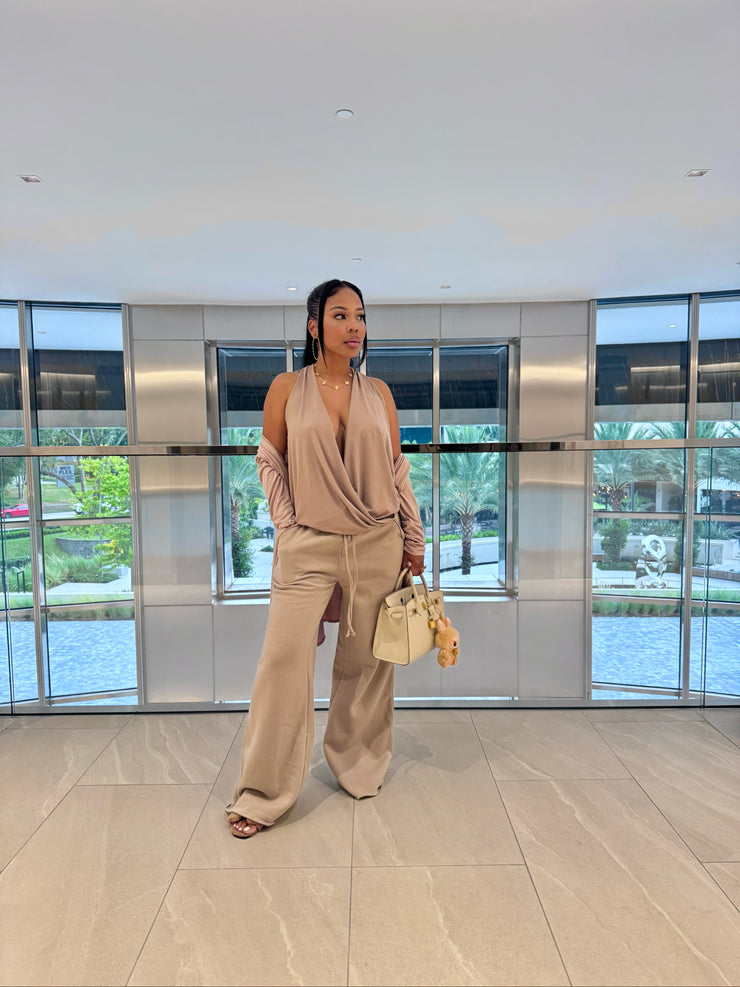 Elevated Essentials Elegance Top & Soft Sweats set