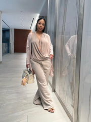 Elevated Essentials Elegance Top & Soft Sweats set