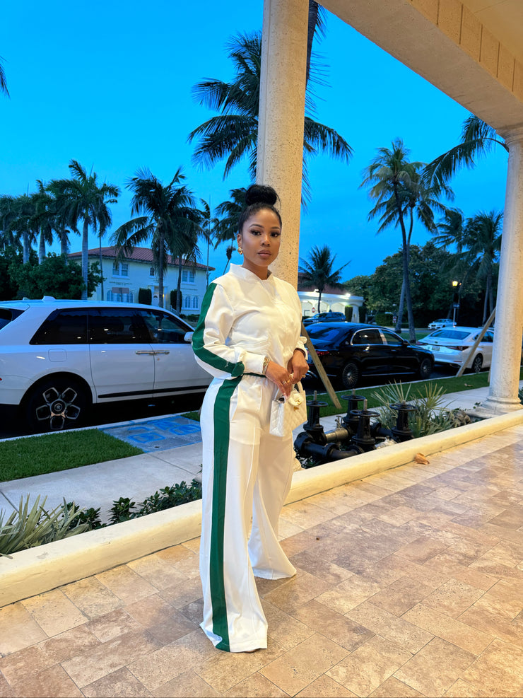 Blanca Baddie jogger set