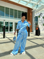 Silk Denim Dream pant set