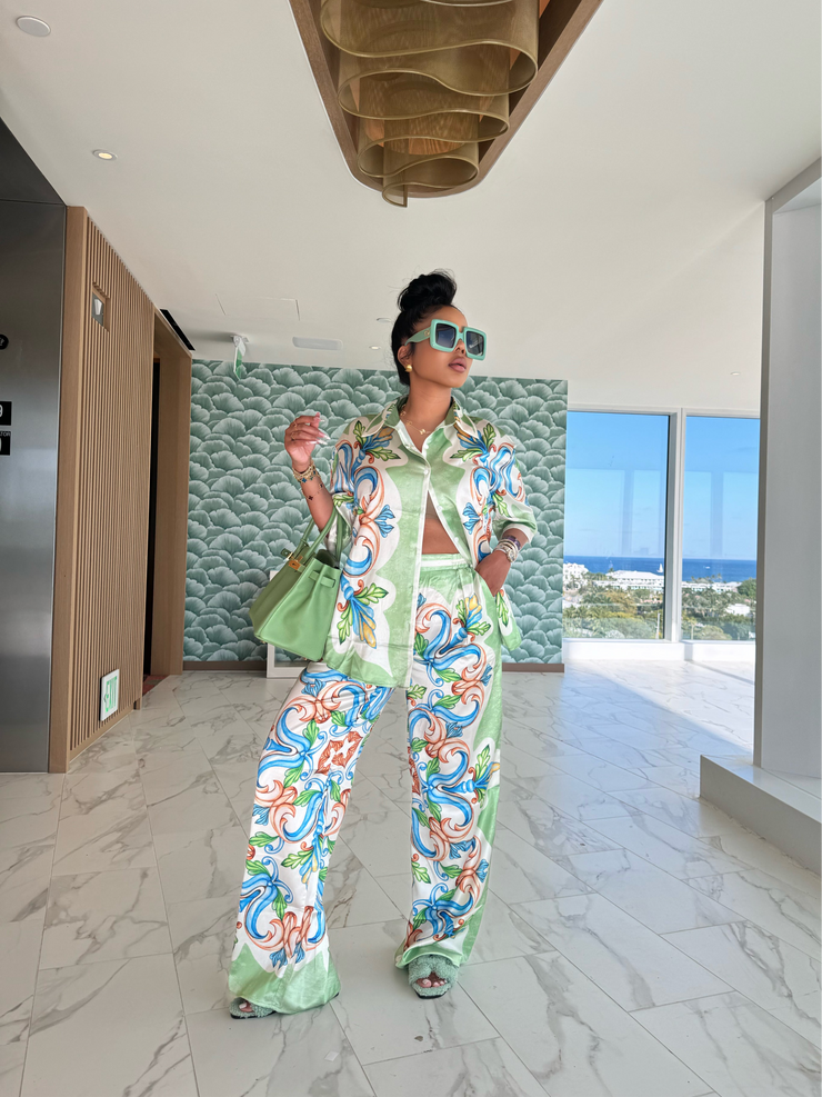 Pastel Paisley pant set