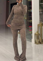 Rippled & Ruched pant set