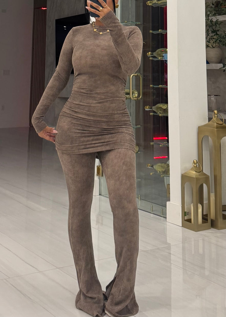 Rippled & Ruched pant set