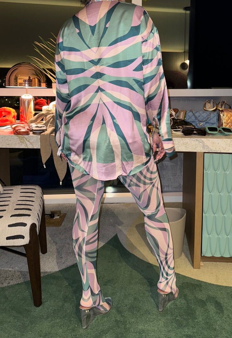 Emilia Printed mesh legging set RESTOCKED