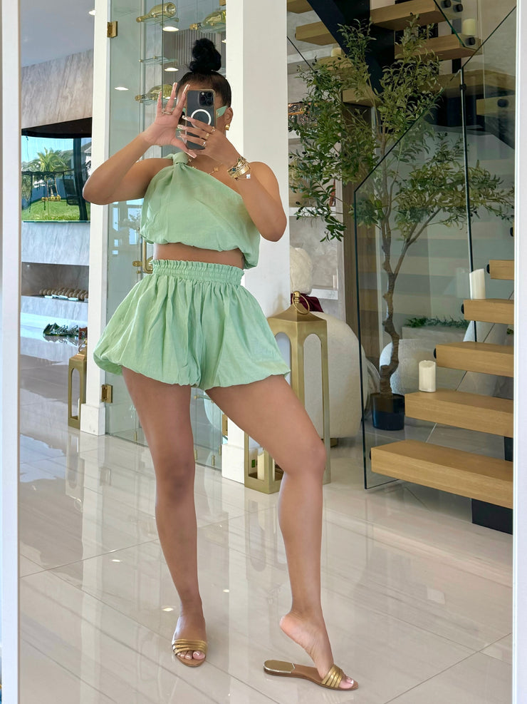 Knotty Girl bubble short set