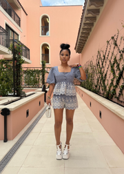 Lace Doily Peplum set