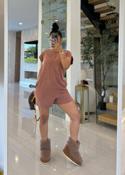 Mineral Wash Romper Tee