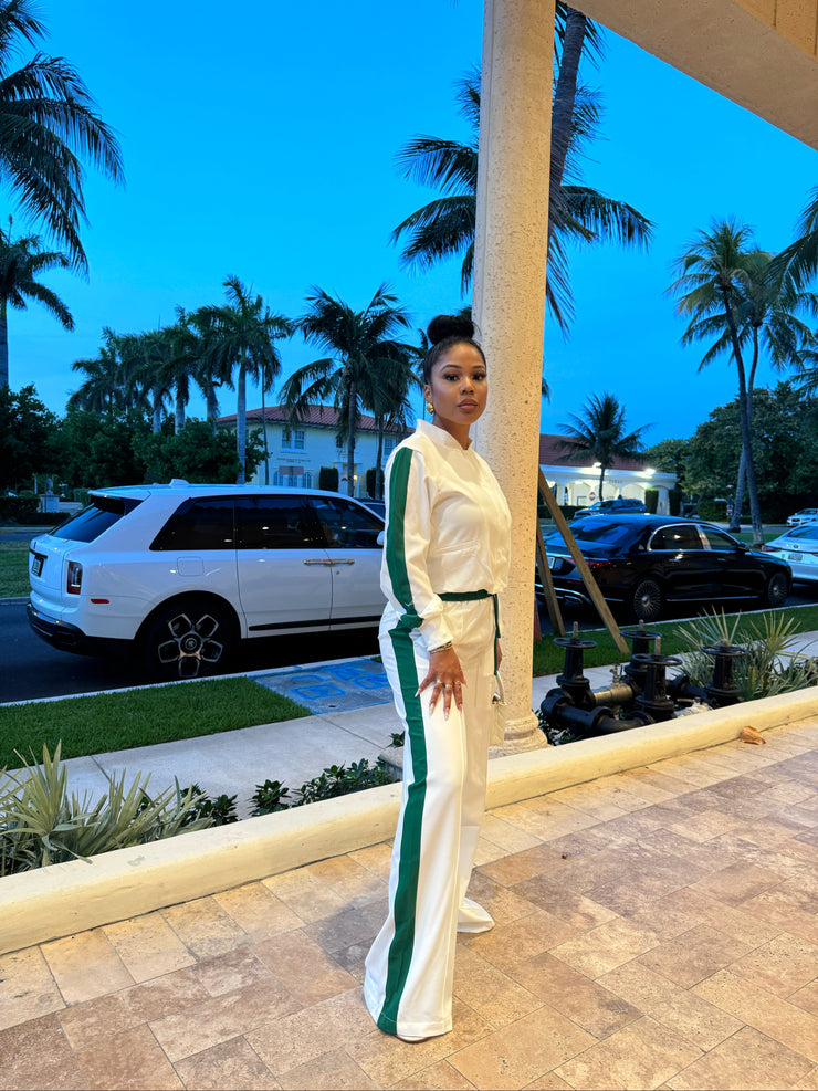 Blanca Baddie jogger set