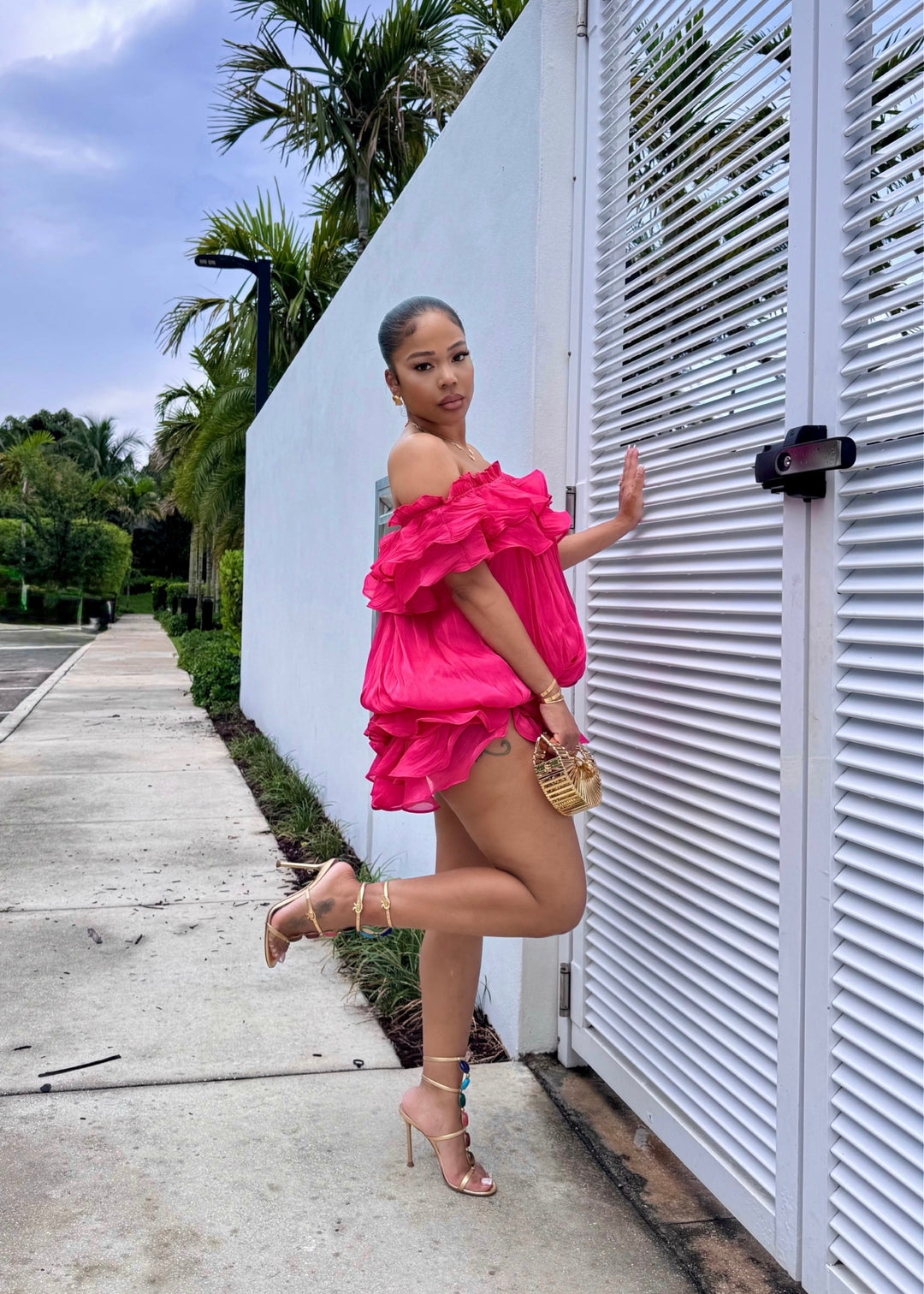 plush pink color dress Never Fully Dressed - Pink Sofia Dress