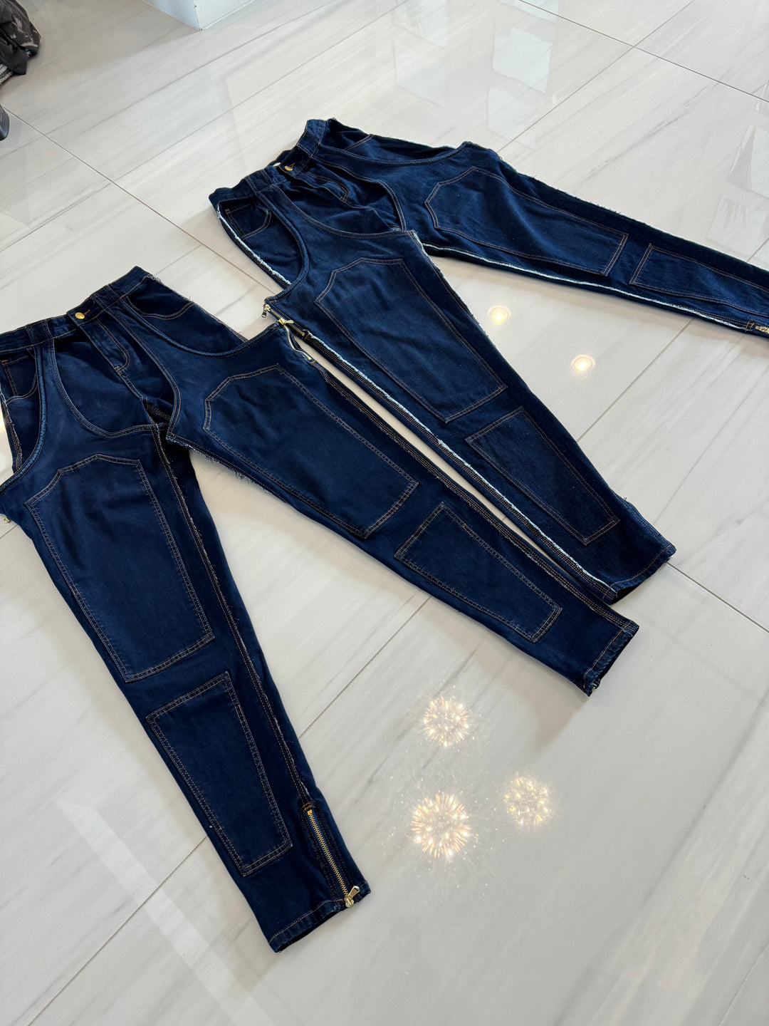 Thigh High Double Denimm – MINAA MONROE