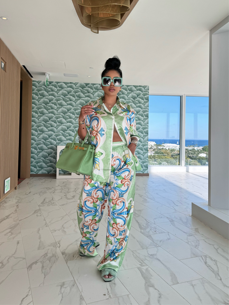 Pastel Paisley pant set