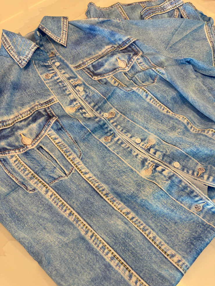 Silk Denim Dream pant set