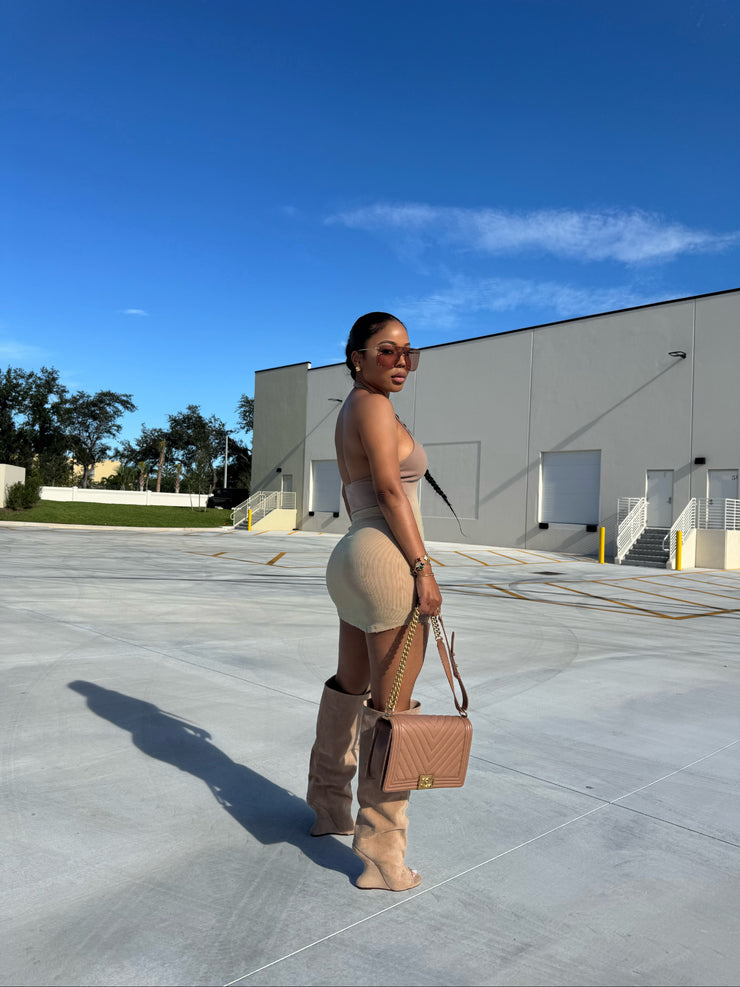 Ombré Aura halter dress