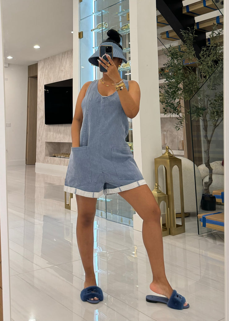 Girlfriend Denim Overalls