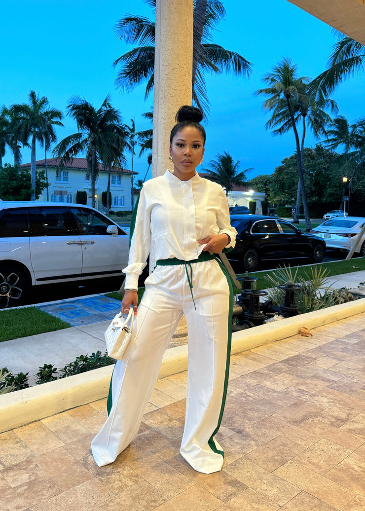 Blanca Baddie jogger set