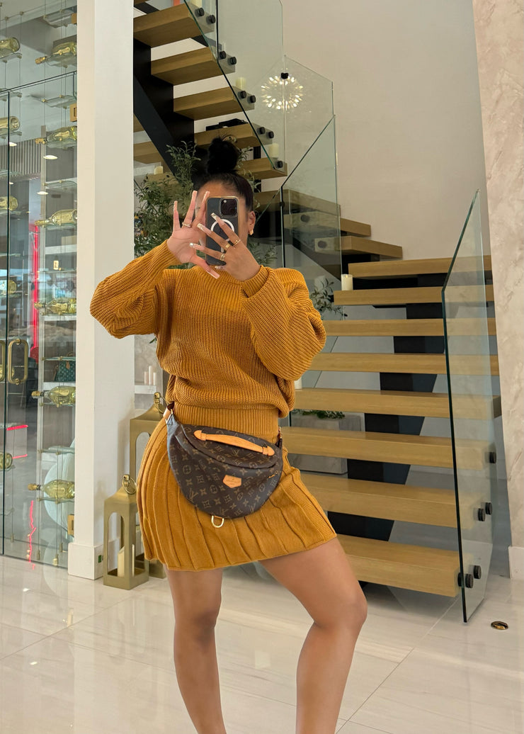 Pleated Jumper dress