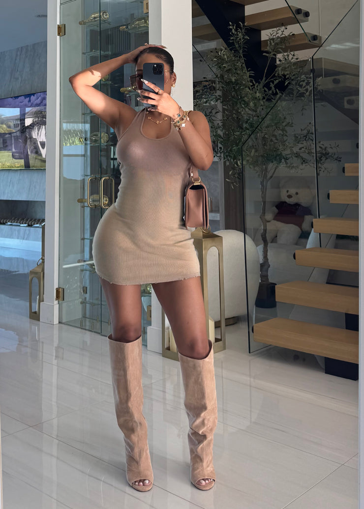 Ombré Aura halter dress