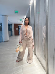 Elevated Essentials Elegance Top & Soft Sweats set