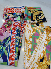 Designer Print Oversized Scarf and Legging set
