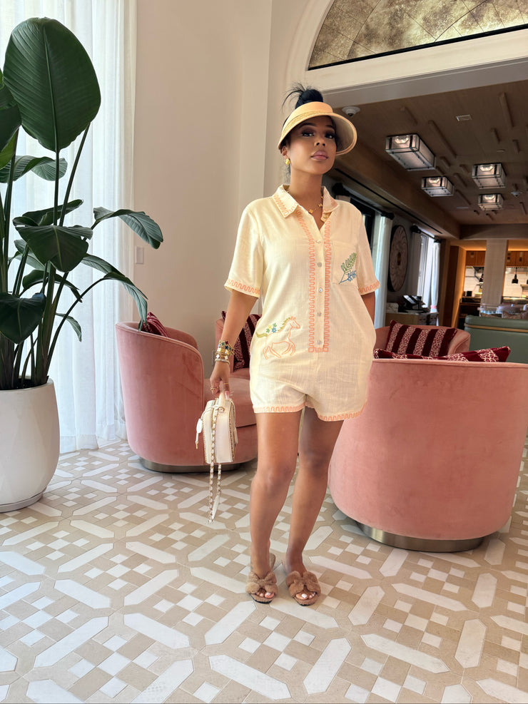 Cowgirl Horse Romper