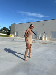 Ombré Aura halter dress