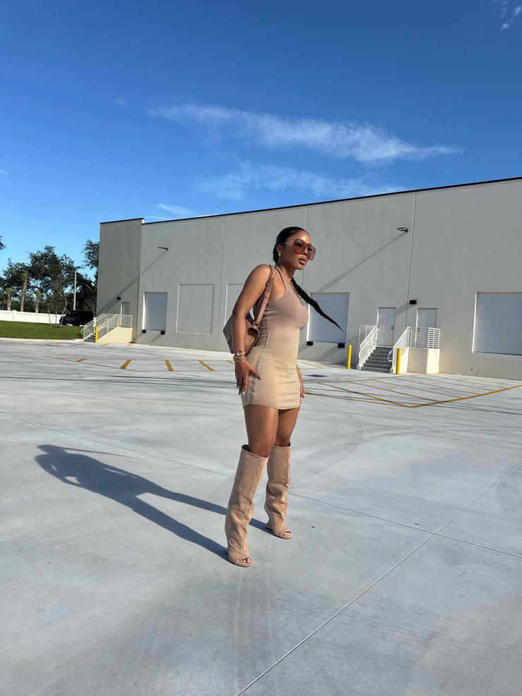 Ombré Aura halter dress