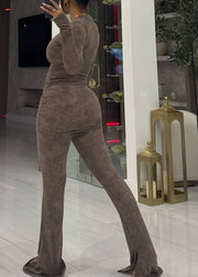 Rippled & Ruched pant set