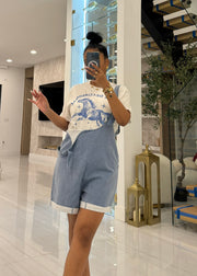 Girlfriend Denim Overalls
