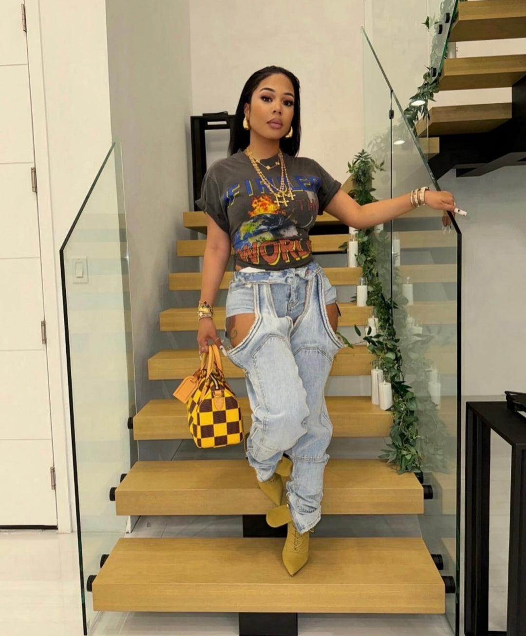 Thigh High Double Denimm – MINAA MONROE