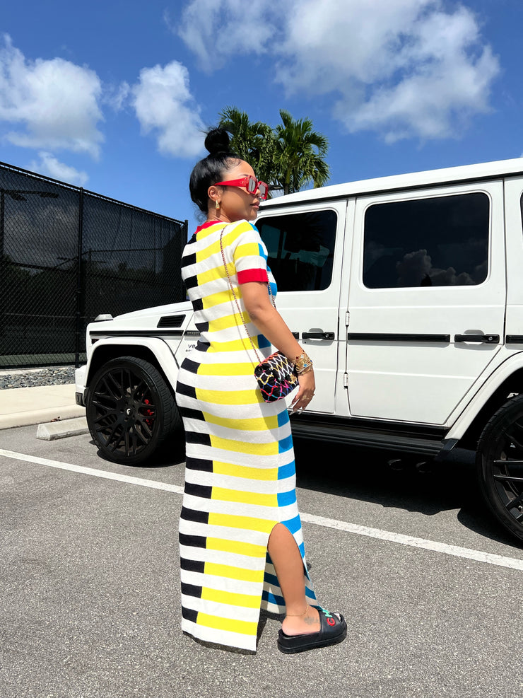 Stripe Life Colorblock maxi